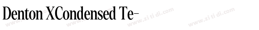 Denton XCondensed Te字体转换
